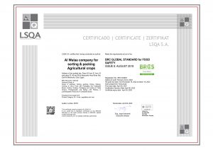 BRC Global Food Safety Certificate